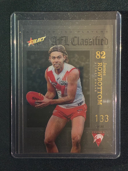 2023 Footy Stars JAMES ROWBOTTOM AFL Classified Acetate 133/365