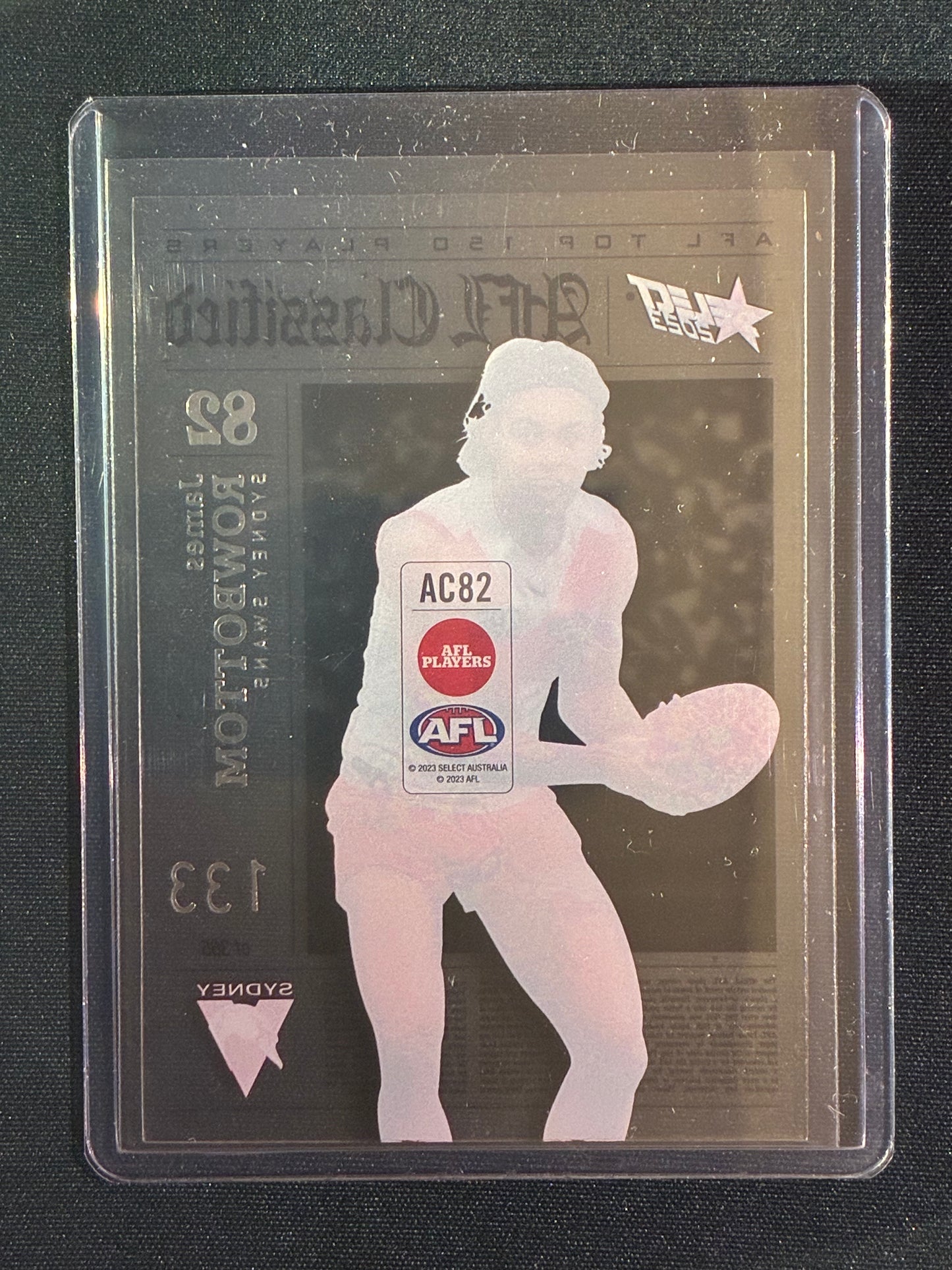 2023 Footy Stars JAMES ROWBOTTOM AFL Classified Acetate 133/365