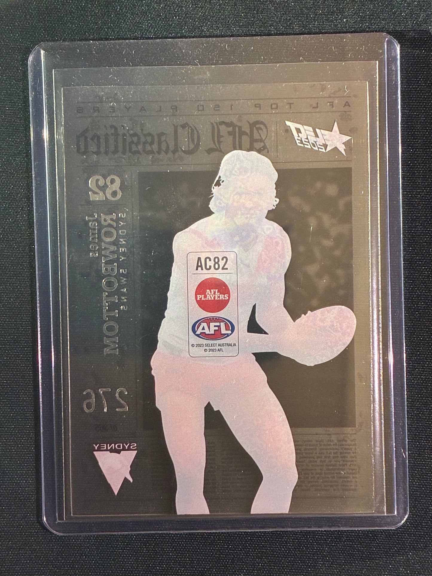 2023 Footy Stars JAMES ROWBOTTOM AFL Classified Acetate 276/365