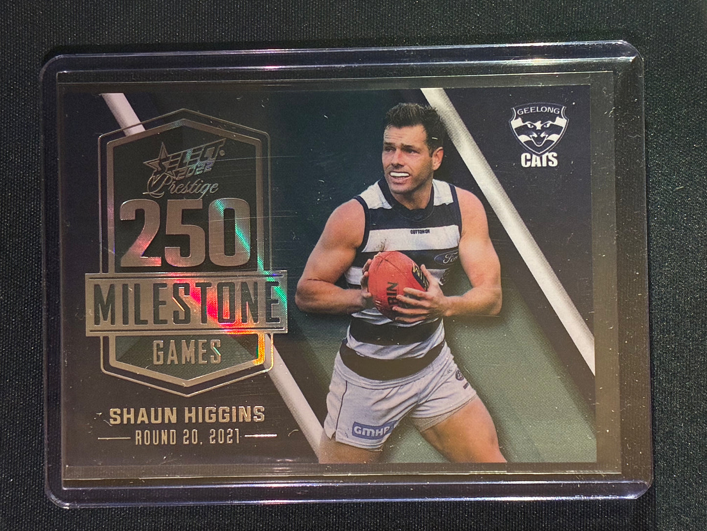 2022 Footy Stars Prestige SHAUN HIGGINS AFL Milestone Games 129/195