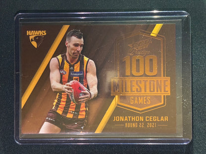 2022 Footy Stars Prestige JONATHAN CEGLAR AFL Milestone Games 185/195