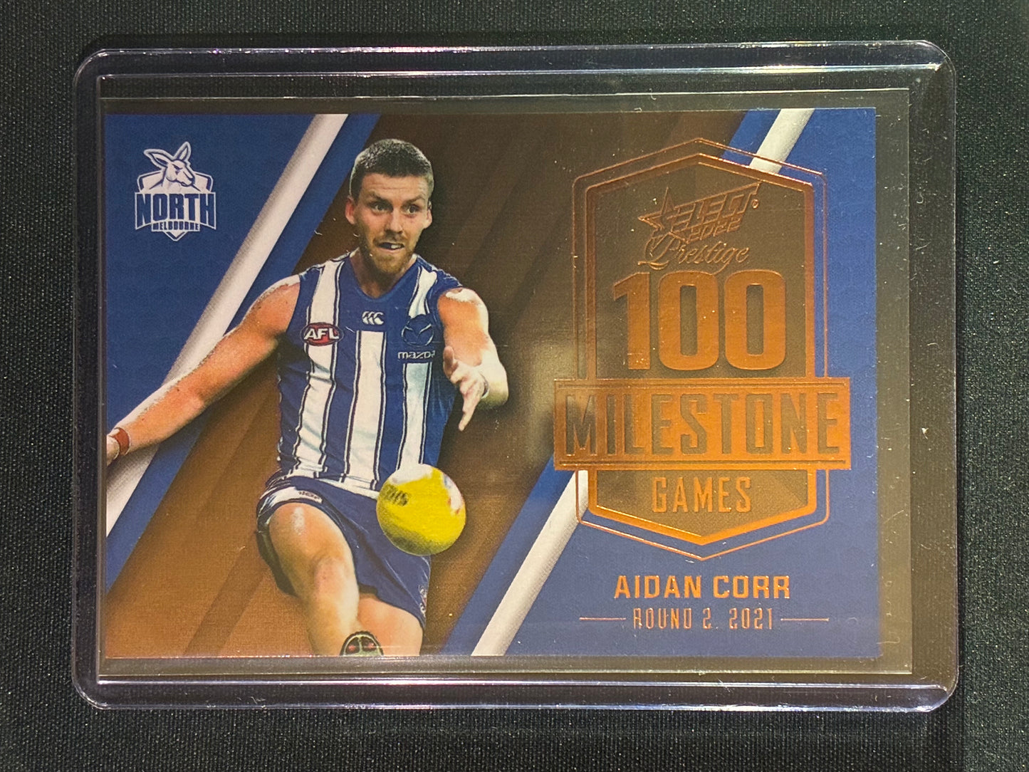 2022 Footy Stars Prestige AIDAN CORR AFL Milestone Games 136/195