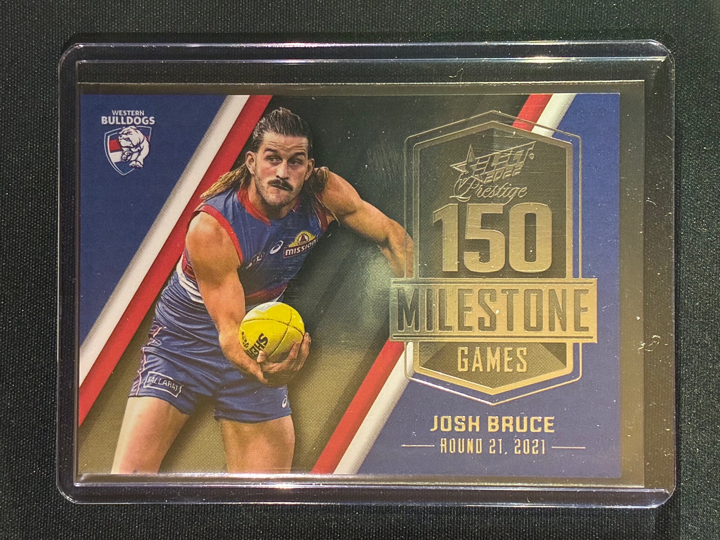 2022 Footy Stars Prestige JOSH BRUCE AFL Milestone Games 25/195