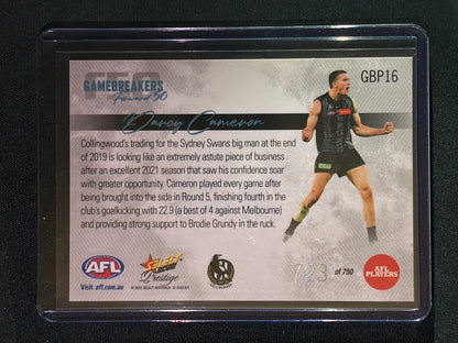 2022 Footy Stars Prestige DARCY CAMERON Gamebreakers Forward 50 723/750