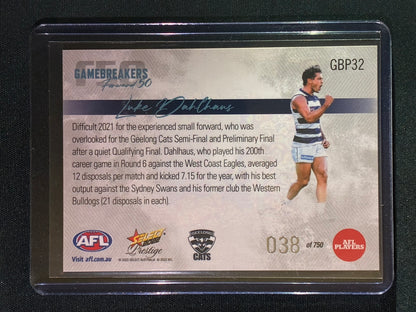 2022 Footy Stars Prestige LUKE DAULHAUS Gamebreakers Forward 50 38/750
