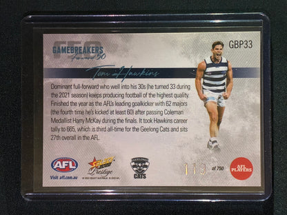 2022 Footy Stars Prestige TOM HAWKINS Gamebreakers Forward 50 119/750