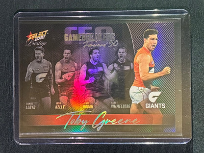 2022 Footy Stars Prestige TOBY GREENE Gamebreakers Forward 50 212/750