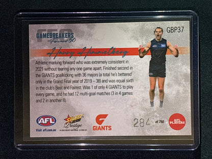 2022 Footy Stars Prestige HARRY HIMMELBERG Gamebreakers Forward 50 284/750