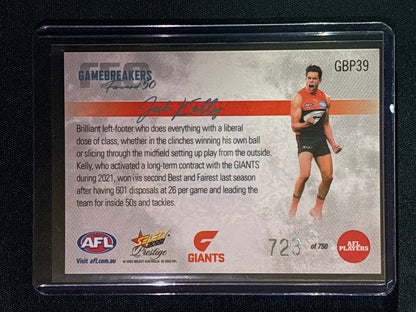 2022 Footy Stars Prestige JOSH KELLY Gamebreakers Forward 50 723/750