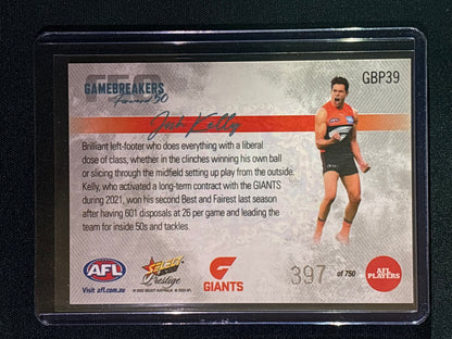 2022 Footy Stars Prestige JOSH KELLY Gamebreakers Forward 50 397/750