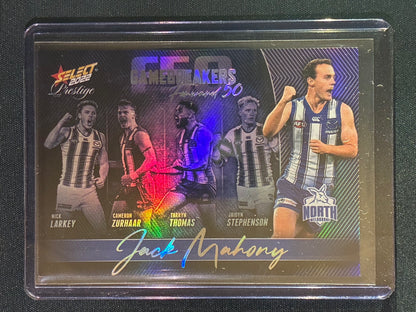 2022 Footy Stars Prestige JACK MAHONY Gamebreakers Forward 50 50/750