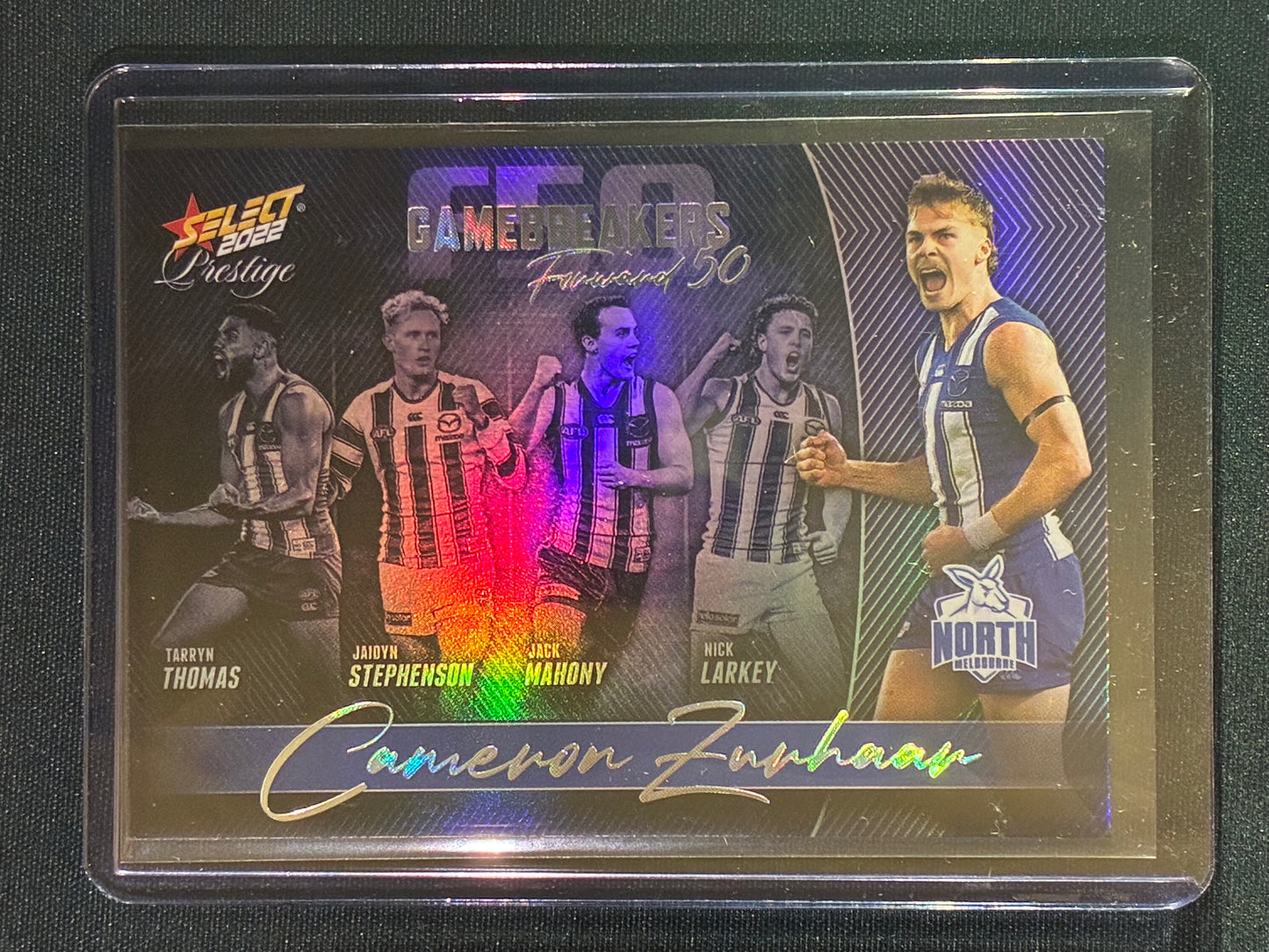 2022 Footy Stars Prestige CAMERON ZURHAAR Gamebreakers Forward 50 179/750