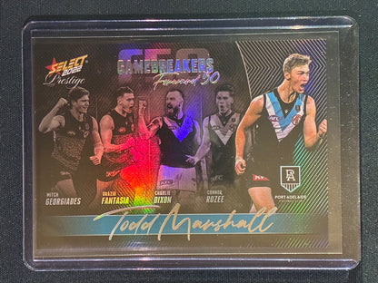 2022 Footy Stars Prestige TODD MARSHALL Gamebreakers Forward 50 633/750