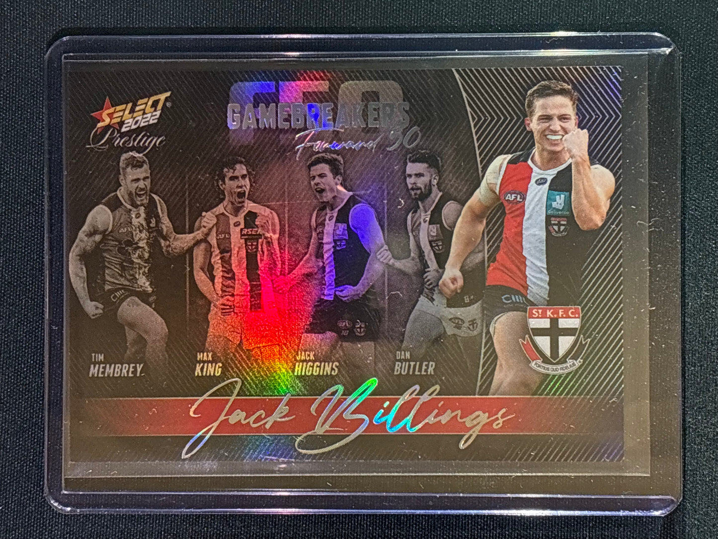 2022 Footy Stars Prestige JACK BILLINGS Gamebreakers Forward 50 34/750