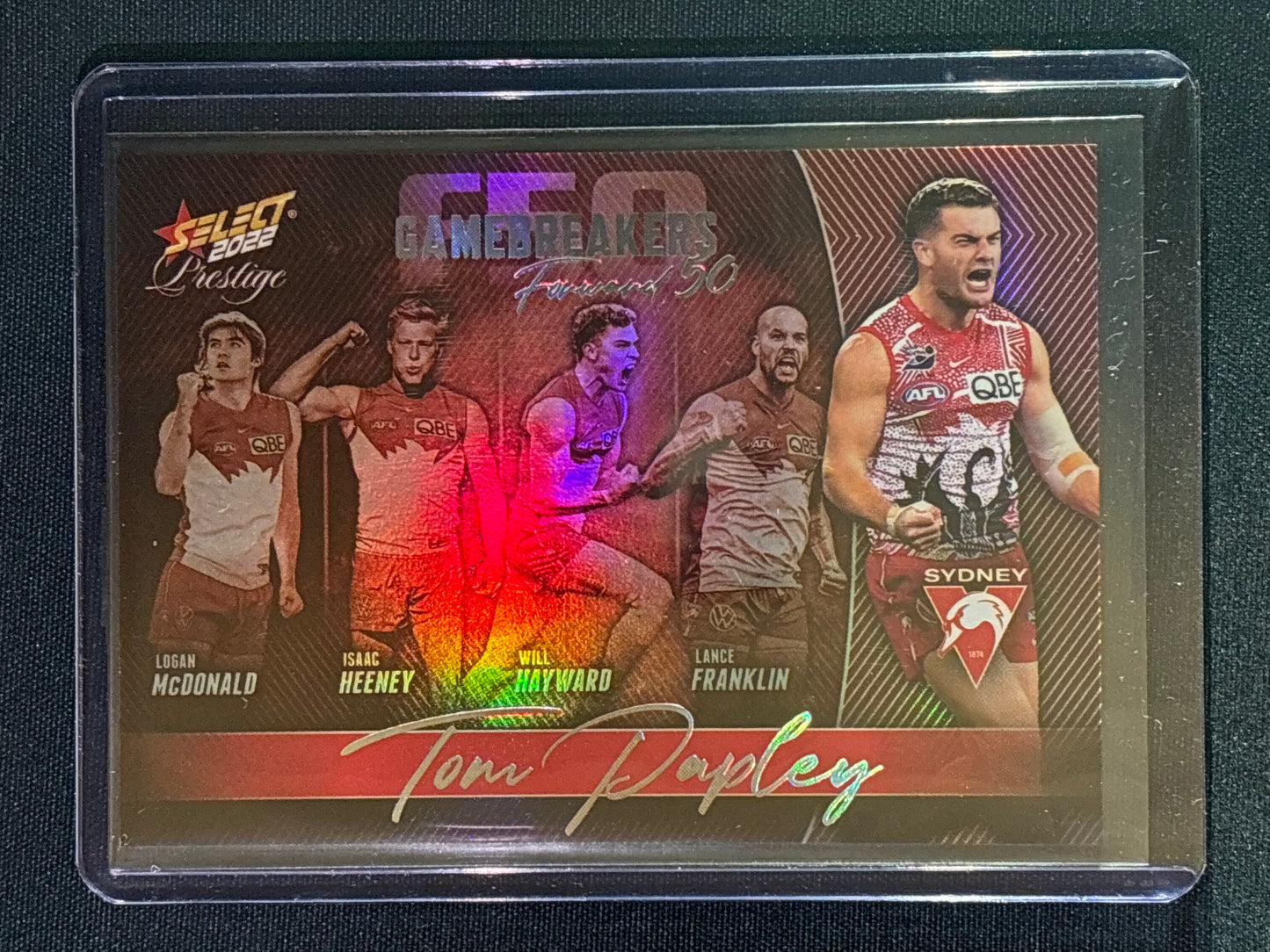 2022 Footy Stars Prestige TOM PAPLEY Gamebreakers Forward 50 486/750