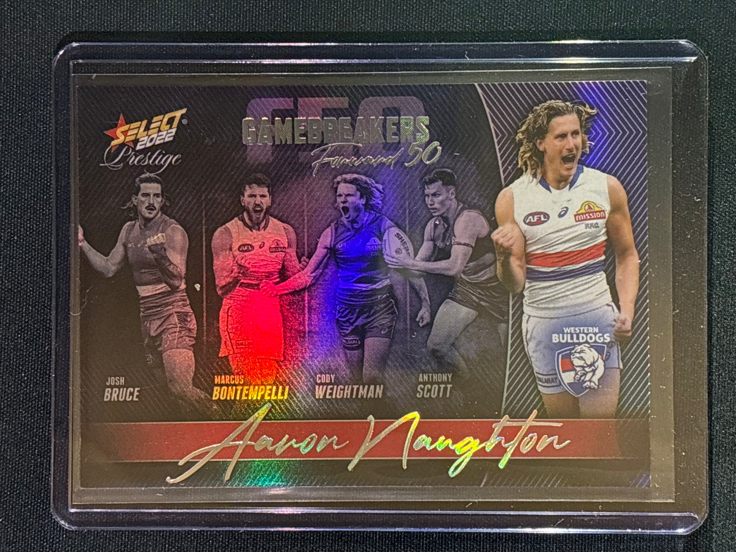 2022 Footy Stars Prestige AARON NAUGHTON Gamebreakers Forward 50 399/750