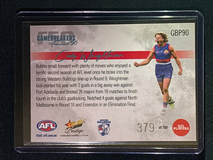 2022 Footy Stars Prestige CODY WEIGHTMAN Gamebreakers Forward 50 379/750