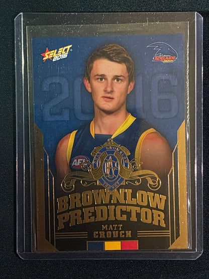 2016 Footy Stars MATT CROUCH Brownlow Predictor Gold 194/250