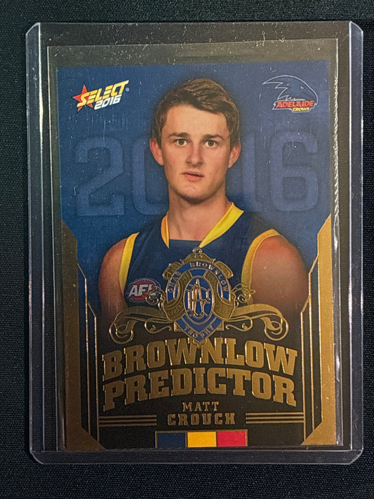 2016 Footy Stars MATT CROUCH Brownlow Predictor Gold 194/250