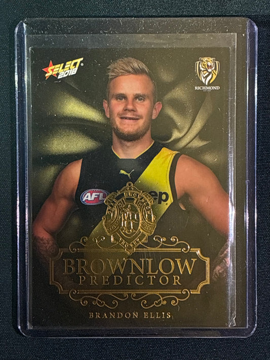 2018 Footy Stars BRANDON ELLIS Brownlow Predictor Gold 233/250