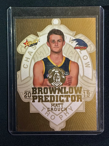 2019 Footy Stars MATT CROUCH Brownlow Predictor Gold 55/255