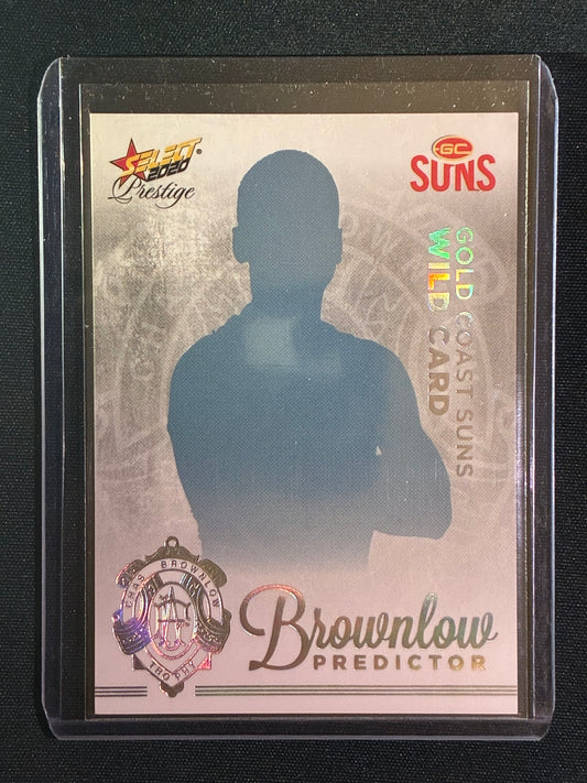 2020 Footy Stars Prestige SUNS WILD CARD Brownlow Predictor Platinum 31/60