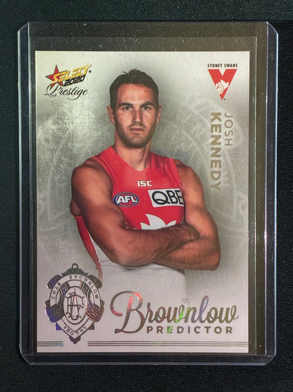 2020 Footy Stars Prestige JOSH KENNEDY Brownlow Predictor Platinum 14/60