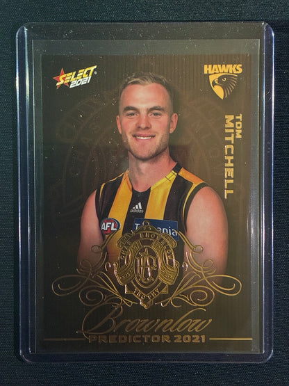 2021 Footy Stars TOM MITCHELL Brownlow Predictor Gold 97/140
