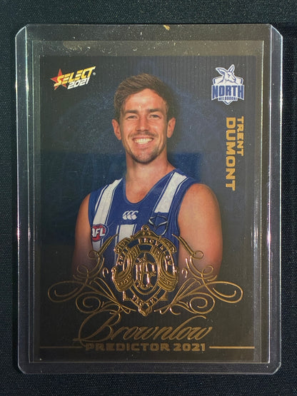 2021 Footy Stars TRENT DUMONT Brownlow Predictor Gold 26/140