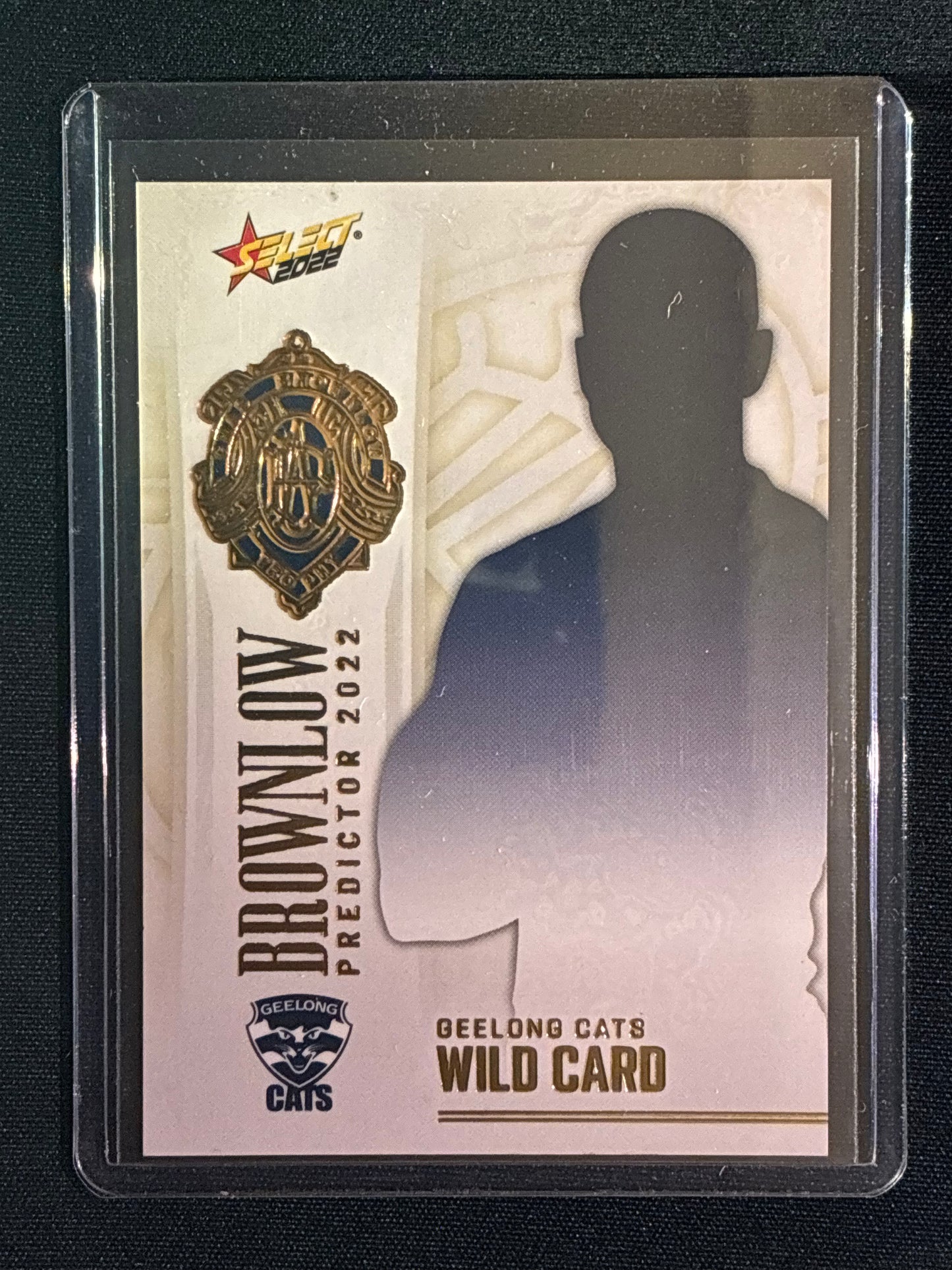 2022 Footy Stars GEELONG CATS WILD CARD Brownlow Predictor Gold 100/185