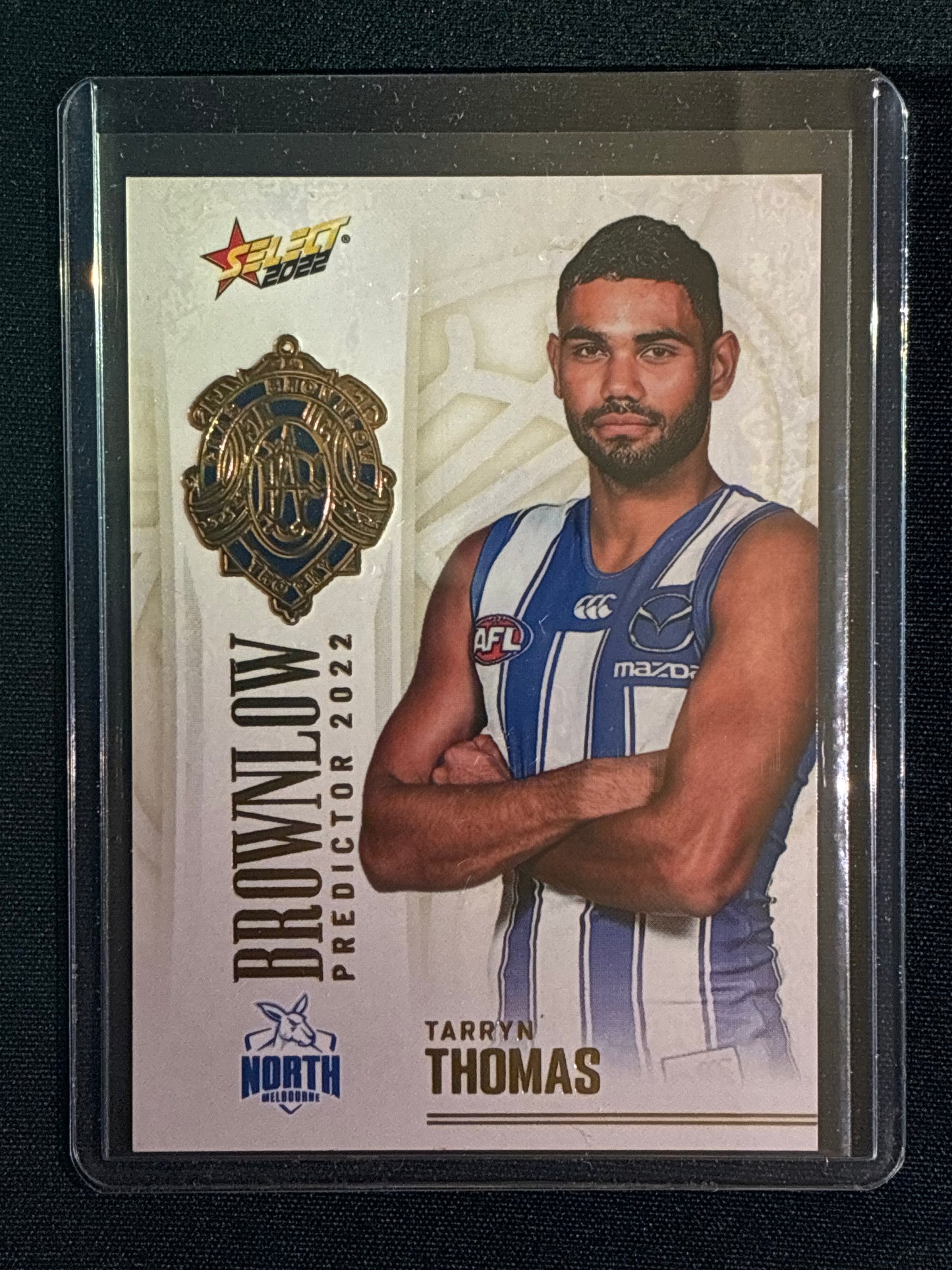 2022 Footy Stars TARRYN THOMAS Brownlow Predictor Gold 119/185
