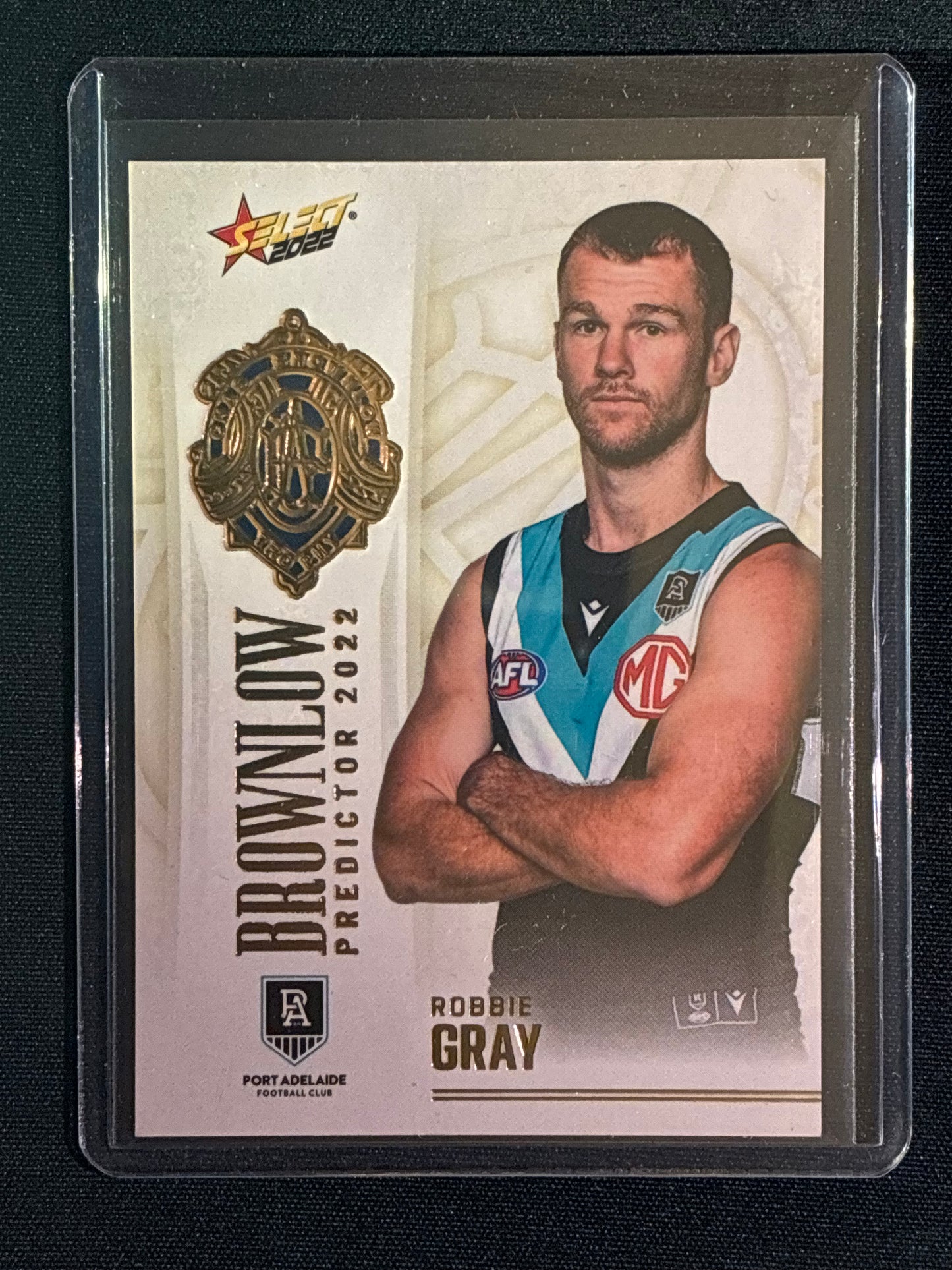 2022 Footy Stars ROBBIE GRAY Brownlow Predictor Gold 86/185