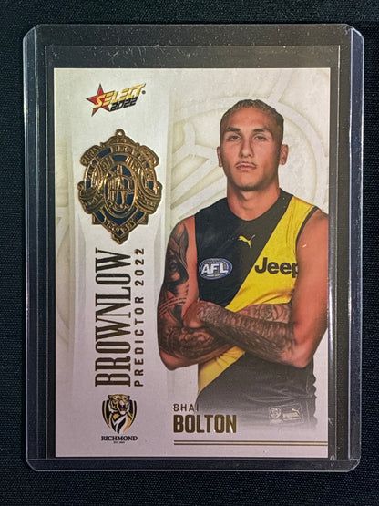 2022 Footy Stars SHAI BOLTON Brownlow Predictor Gold 17/185
