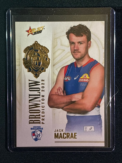 2022 Footy Stars JACK MACRAE Brownlow Predictor Gold 139/185