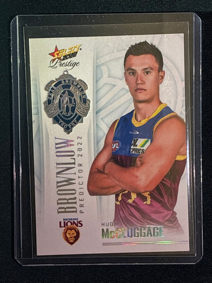2022 Footy Stars Prestige HUGH MCCLUGGAGE Brownlow Predictor Platinum 10/60