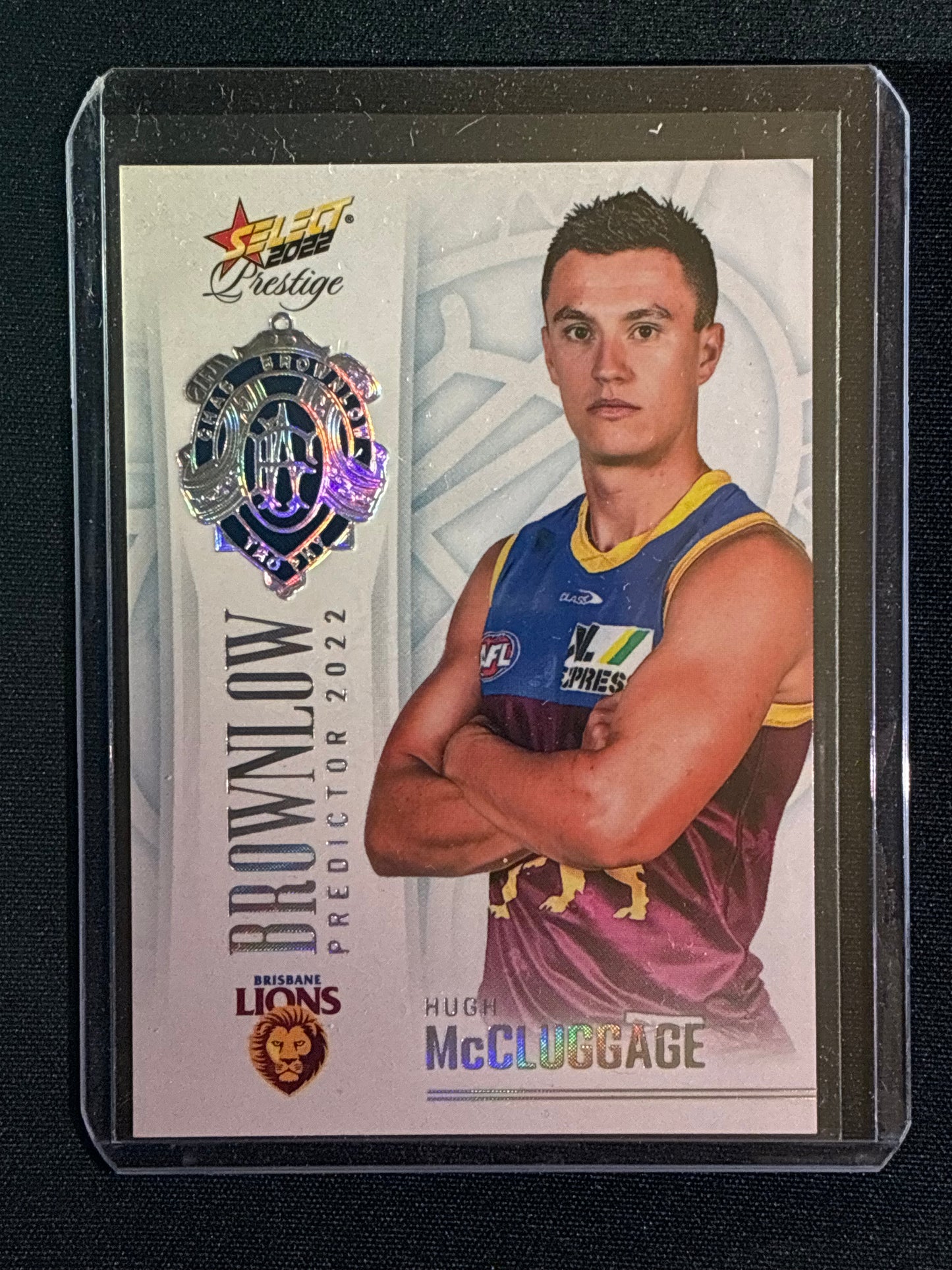 2022 Footy Stars Prestige HUGH MCCLUGGAGE Brownlow Predictor Platinum 33/60