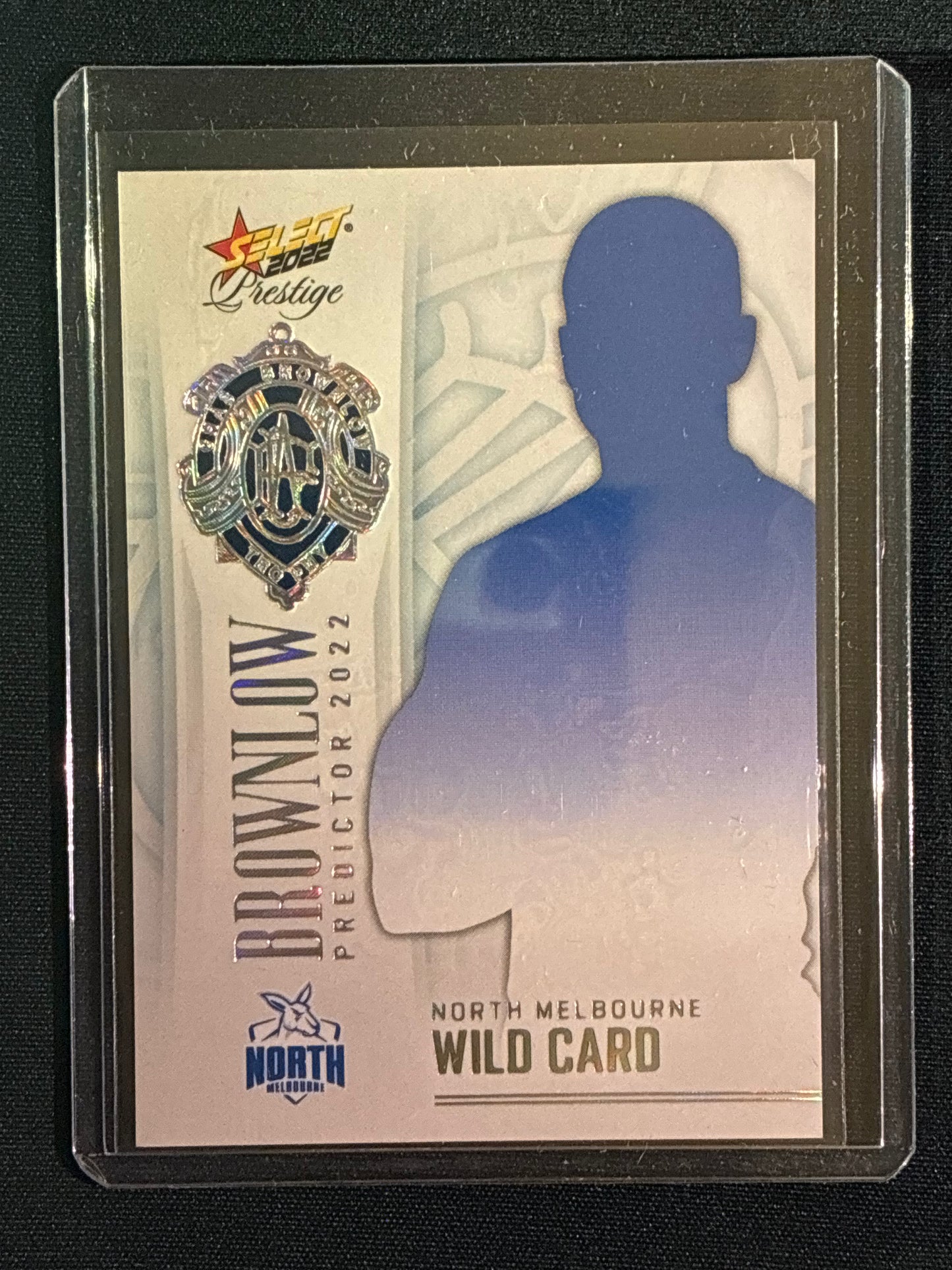 2022 Footy Stars Prestige KANGAROOS WILD CARD Brownlow Predictor Platinum 51/60