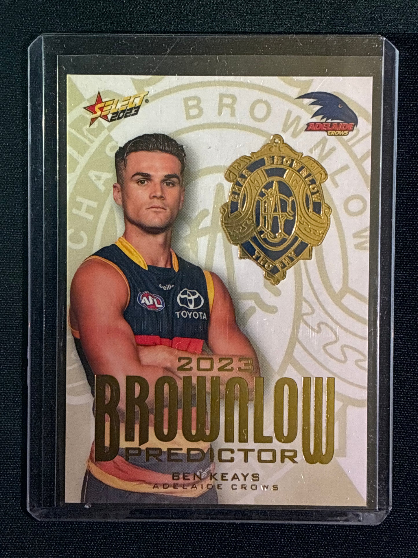 2023 Footy Stars BEN KEAYS Brownlow Predictor Gold 49/260