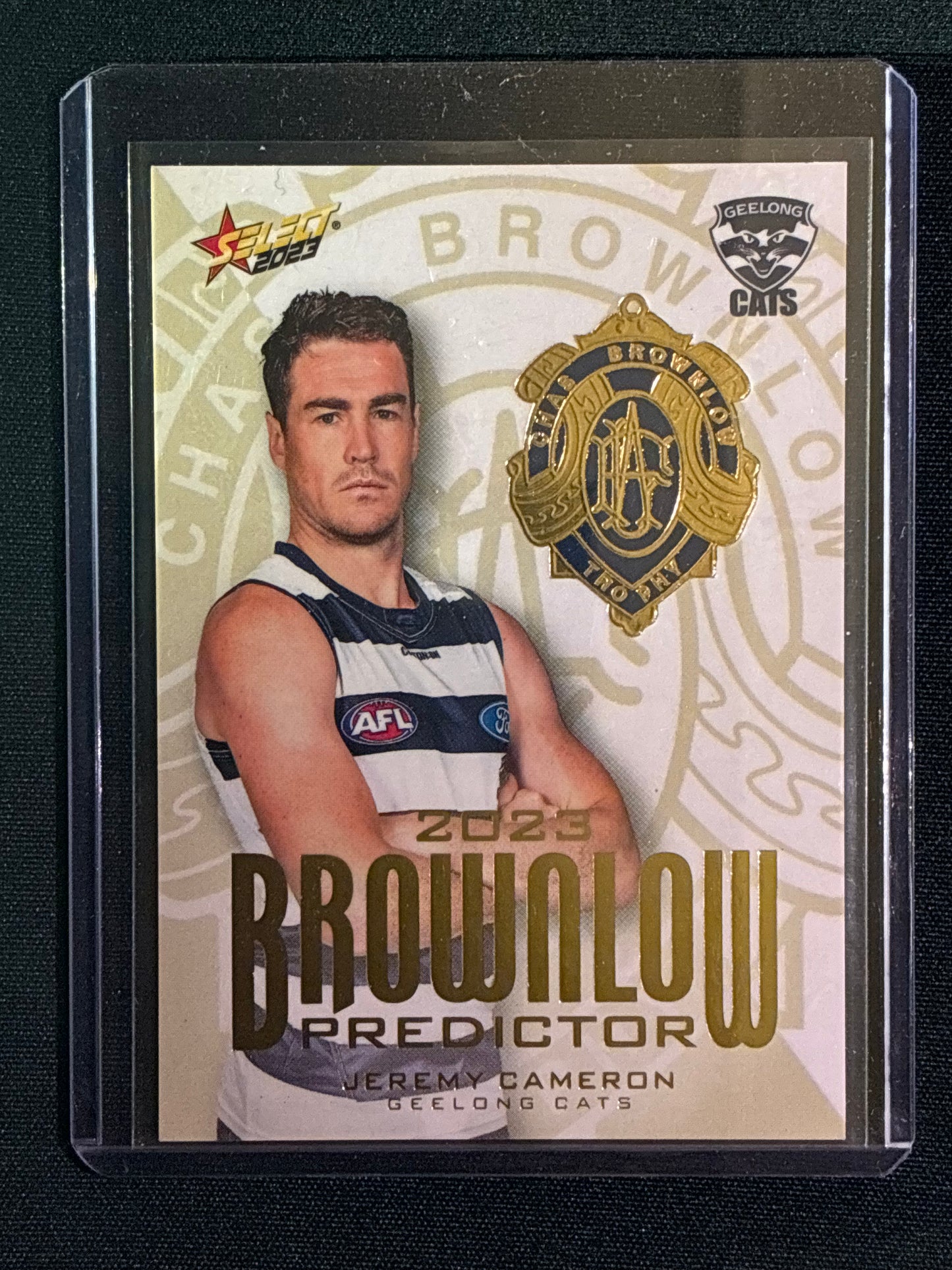 2023 Footy Stars JEREMY CAMERON Brownlow Predictor Gold 16/260
