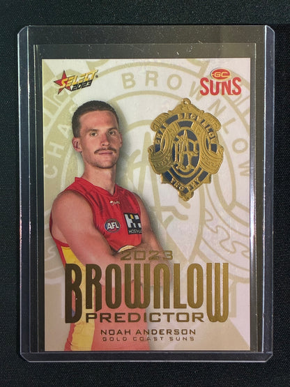 2023 Footy Stars NOAH ANDERSON Brownlow Predictor Gold 177/260