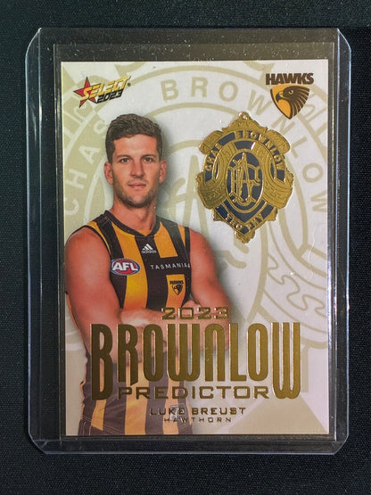 2023 Footy Stars LUKE BREUST Brownlow Predictor Gold 146/260