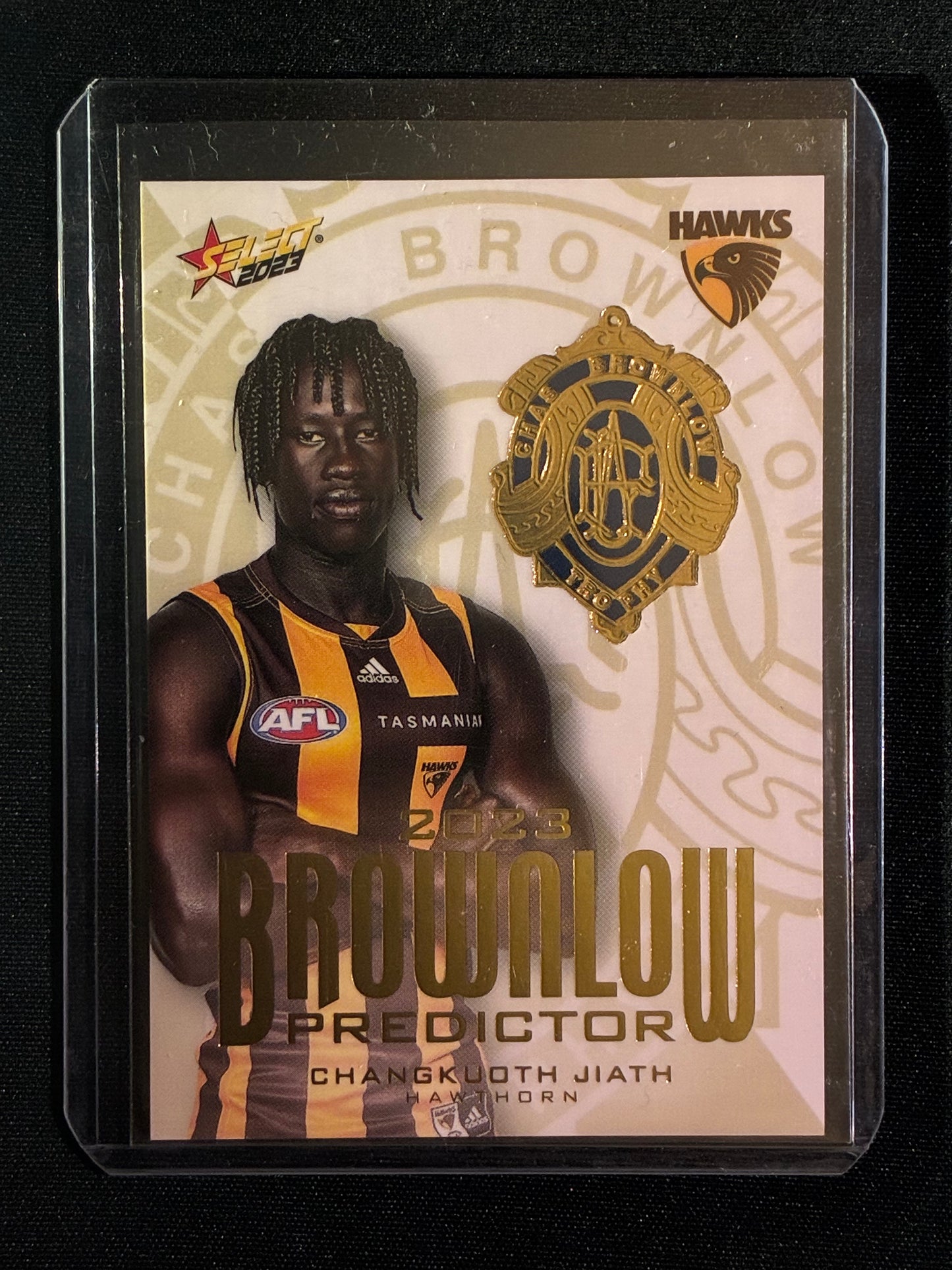 2023 Footy Stars CHANGKUOTH JIATH Brownlow Predictor Gold 166/260