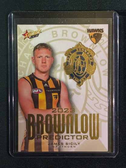 2023 Footy Stars JAMES SICILY Brownlow Predictor Gold 13/260