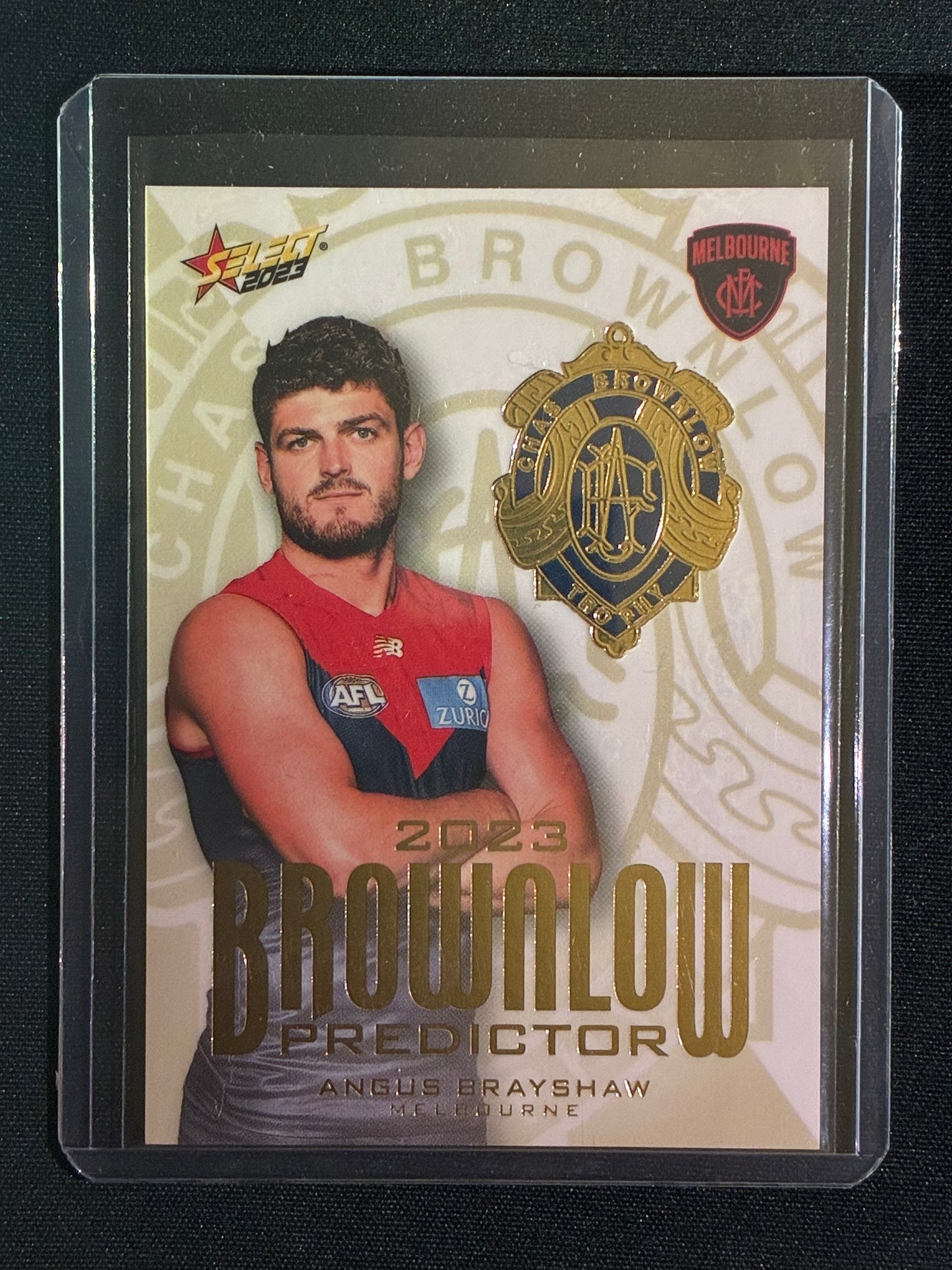 2023 Footy Stars ANGUS BRAYSHAW Brownlow Predictor Gold 162/260