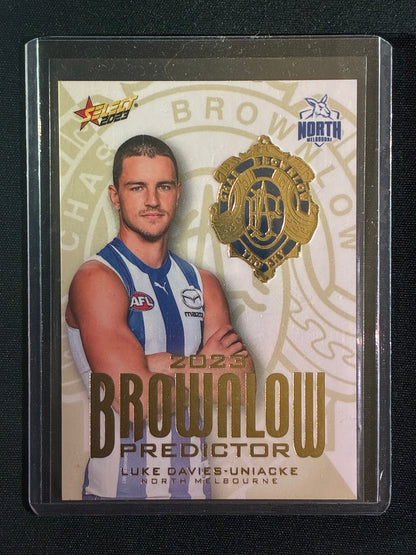 2023 Footy Stars LUKE DAVIES-UNIACKE Brownlow Predictor Gold 198/260