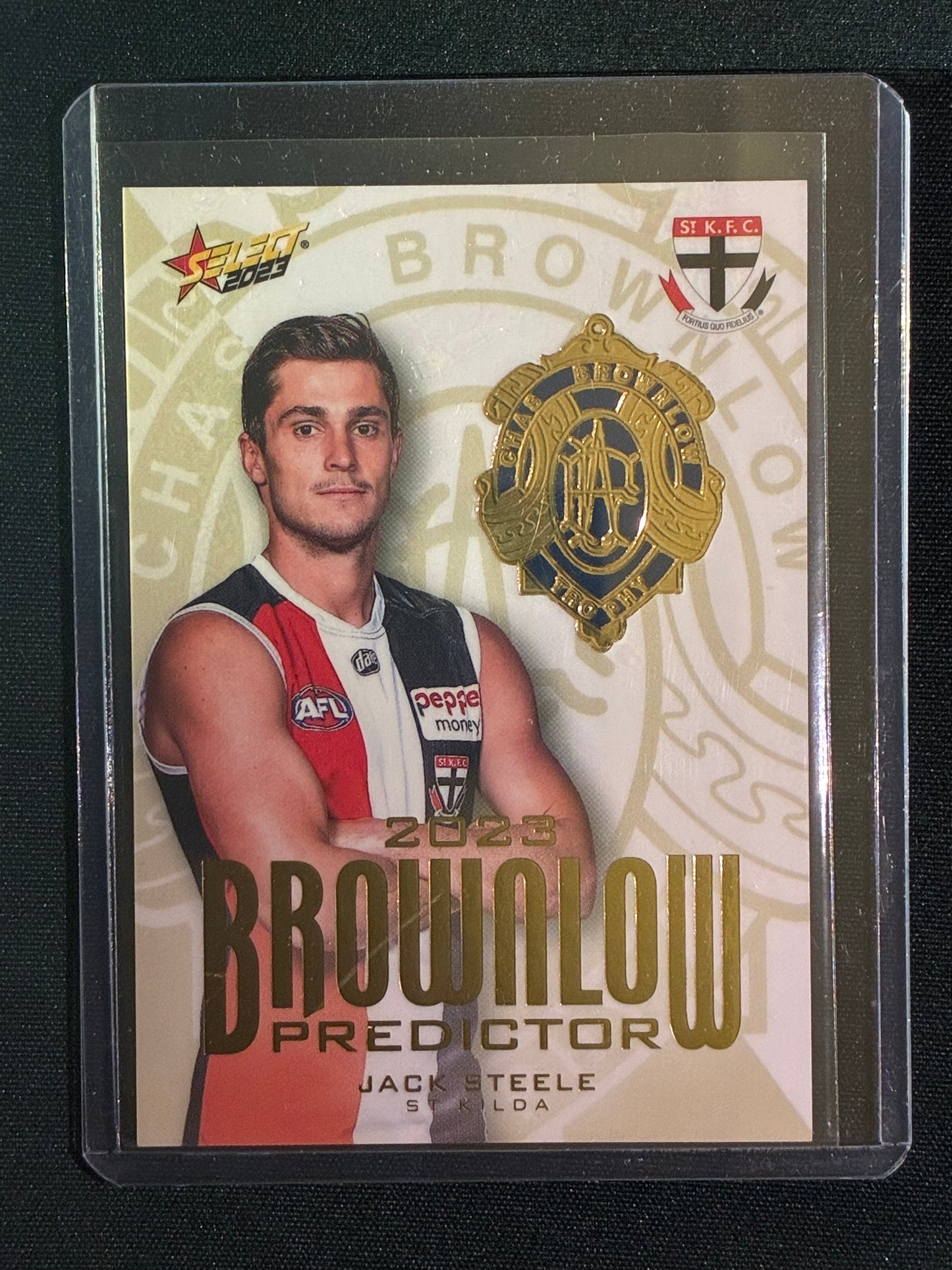 2023 Footy Stars JACK STEELE Brownlow Predictor Gold 187/260