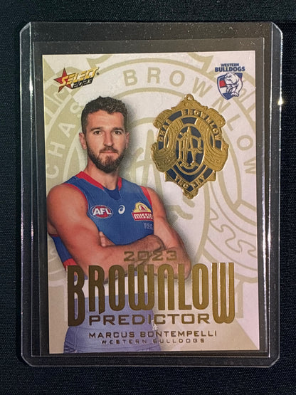 2023 Footy Stars MARCUS BONTEMPELLI Brownlow Predictor Gold 72/260