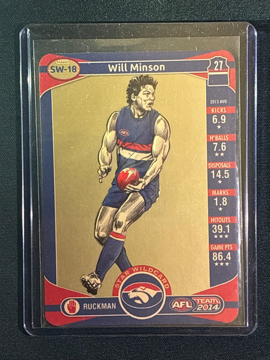 2014 Team Coach WILL MINSON Star Wildcard Gold Teamcoach #18