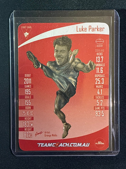 2020 Team Coach LUKE PARKER Star Wildcard Silver Teamcoach #16