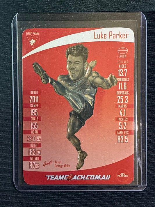 2020 Team Coach LUKE PARKER Star Wildcard Silver Teamcoach #16